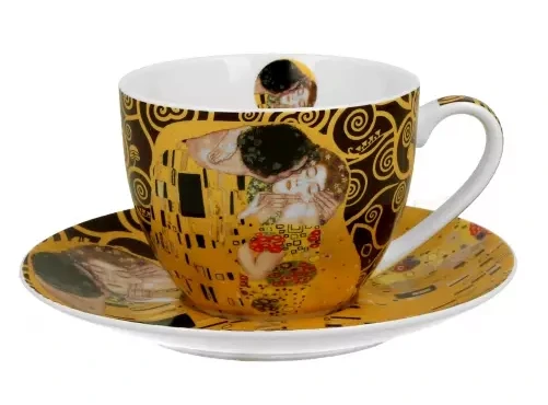 Filiżanka ze spodkiem Pocałunek - Klimt